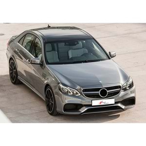 W212 FL E63 AMG Front Grille ABS / 2013-2016 (Grey Frame + Black)