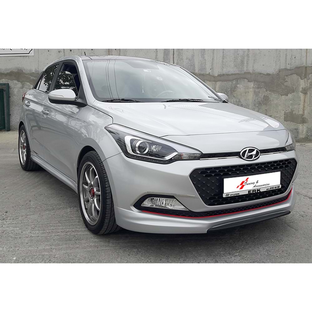 i20 Sport Front Lip Raw Vacuum Plastic / 2014-2018