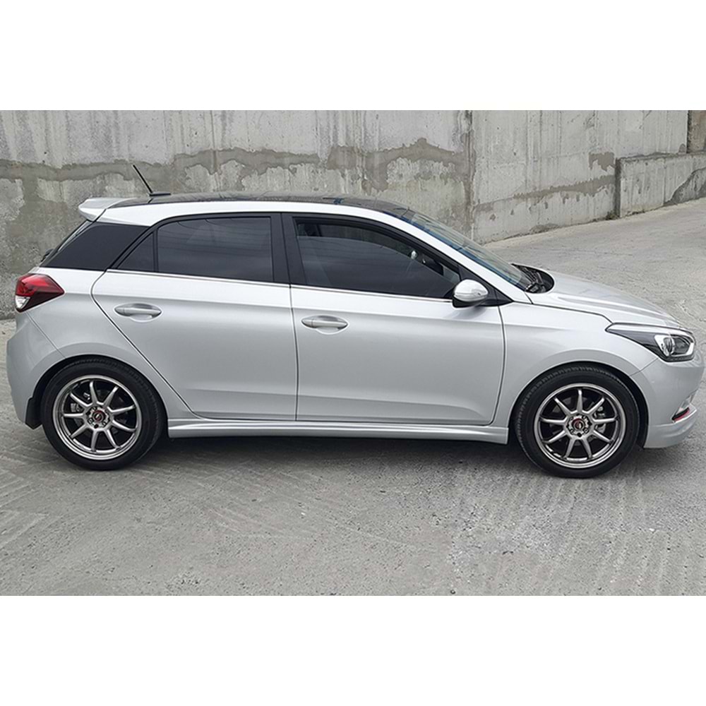 i20 Sport Side Skirts Raw Surface Vacuum Plastic / 2014-2018