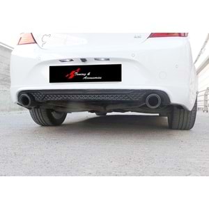 Insignia A Performance Diffuser With Exhaust Tips Piano Black Vacuum Plastic / 2013-2017