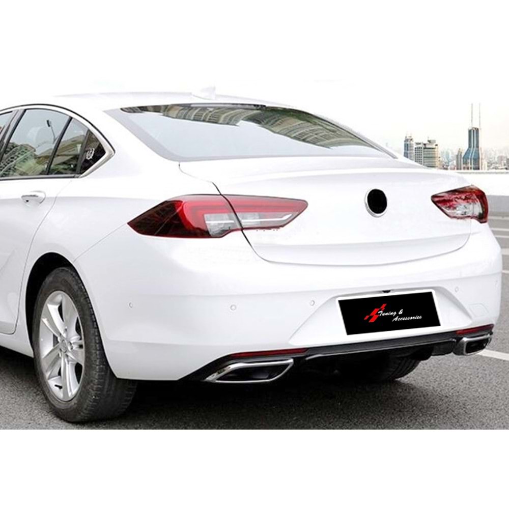 Insignia B Sport A2 Diffuser Black ABS / 2017-2020 (Chrome Exhaust Look)
