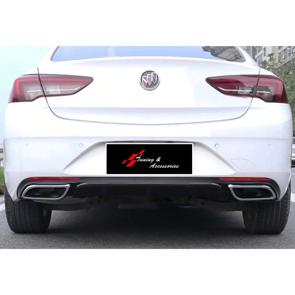 Insignia B Sport A2 Diffuser Black ABS / 2017-2020 (Chrome Exhaust Look)
