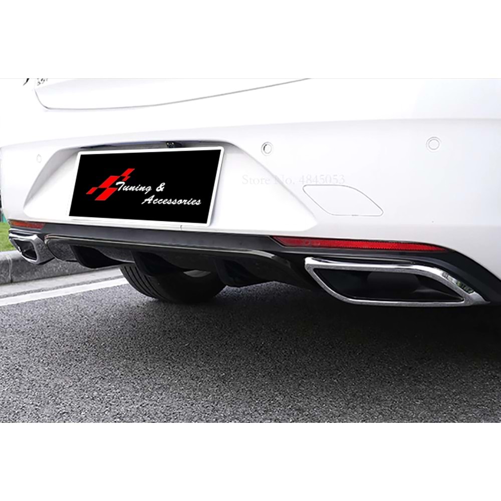 Insignia B Sport A2 Diffuser Black ABS / 2017-2020 (Chrome Exhaust Look)
