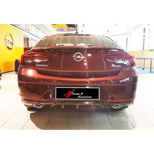 Insignia B OPC Line Style Diffuser With Exhaust Tips Piano Black Vacuum Plastic / 2017-2020