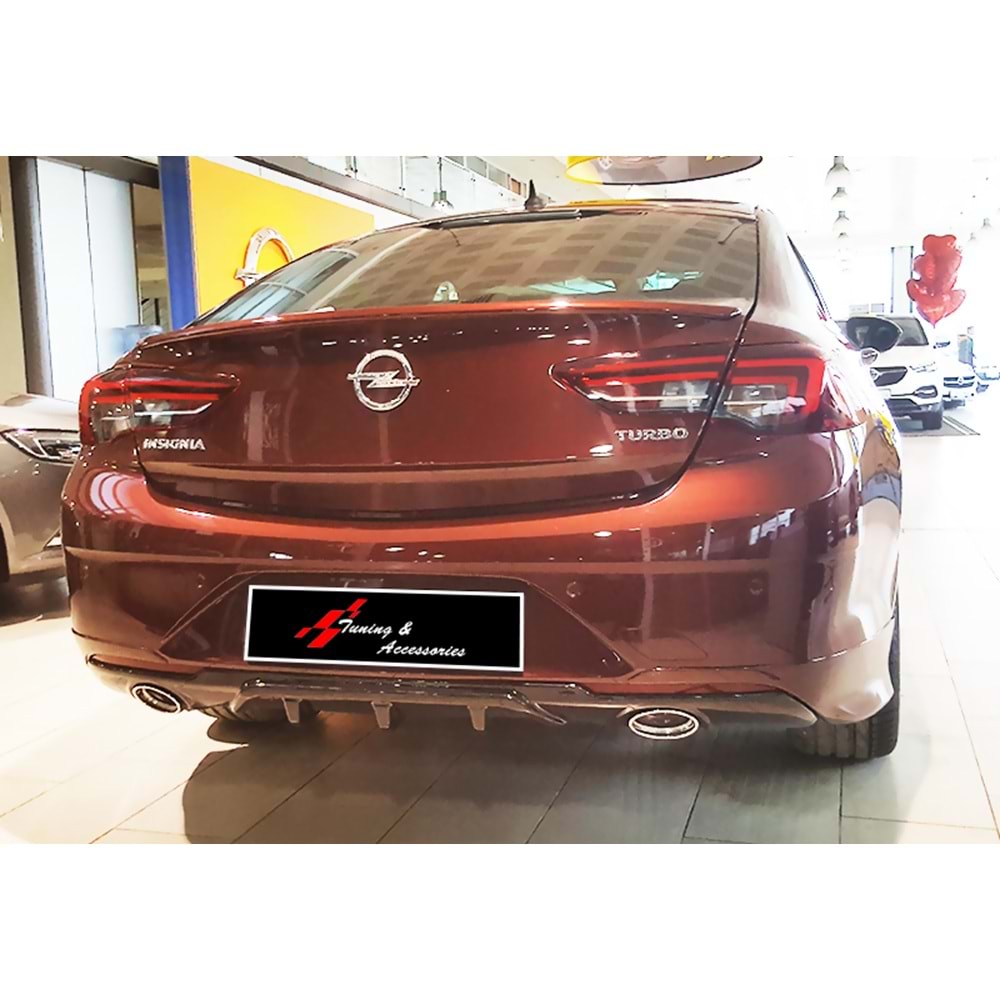 Insignia B OPC Line Style Diffuser With Exhaust Tips Piano Black Vacuum Plastic / 2017-2020
