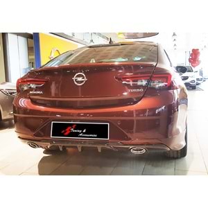 Insignia B OPC Line Style Diffuser With Exhaust Tips Piano Black Vacuum Plastic / 2017-2020