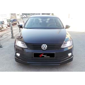 Jetta Mk6 FL R Style Front Lip Raw Vacuum Plastic/ 2014-2018
