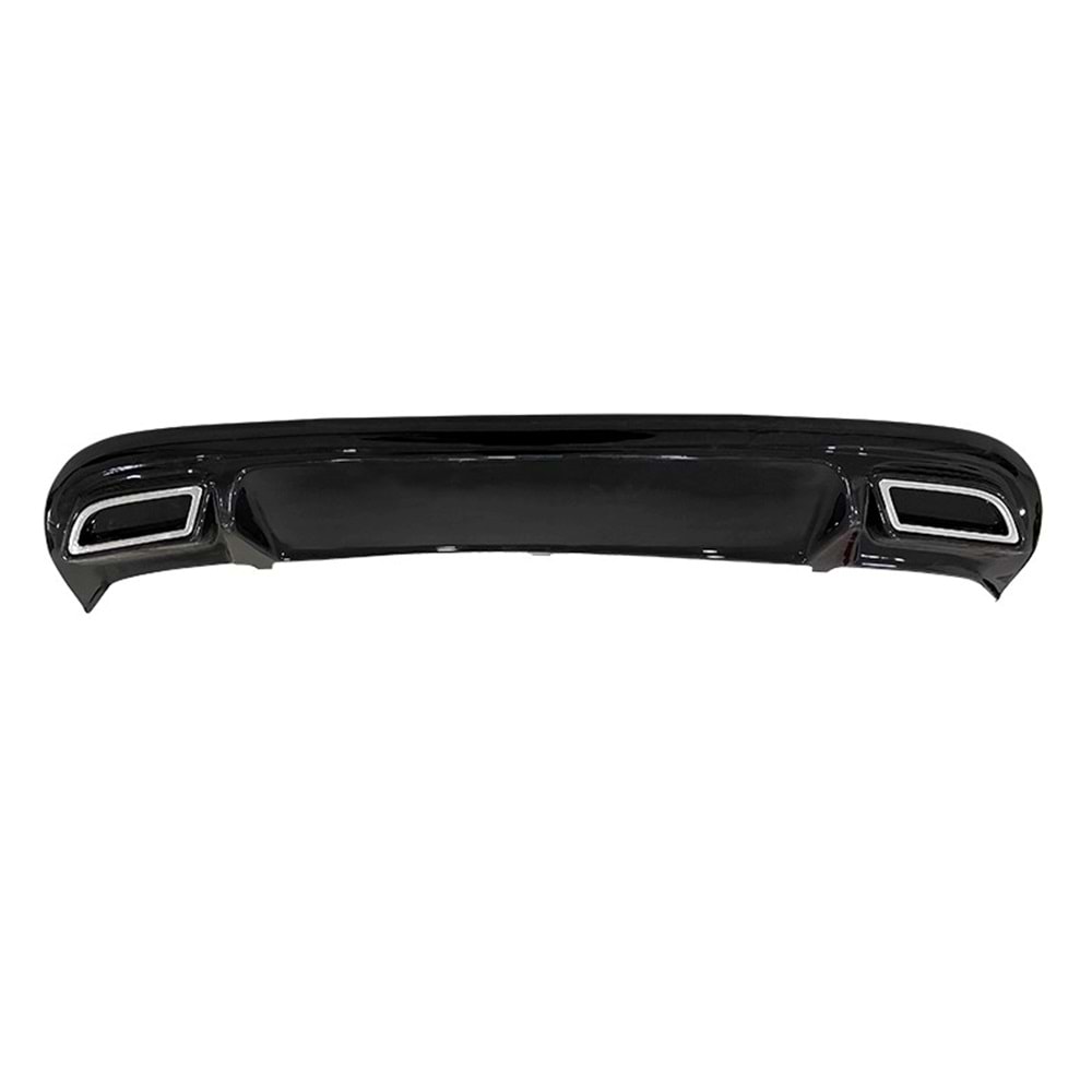 Jetta Mk6 Sport Diffuser With Chromee Exhaust Tips Piano Black Vacuum Plastic / 2010-2014