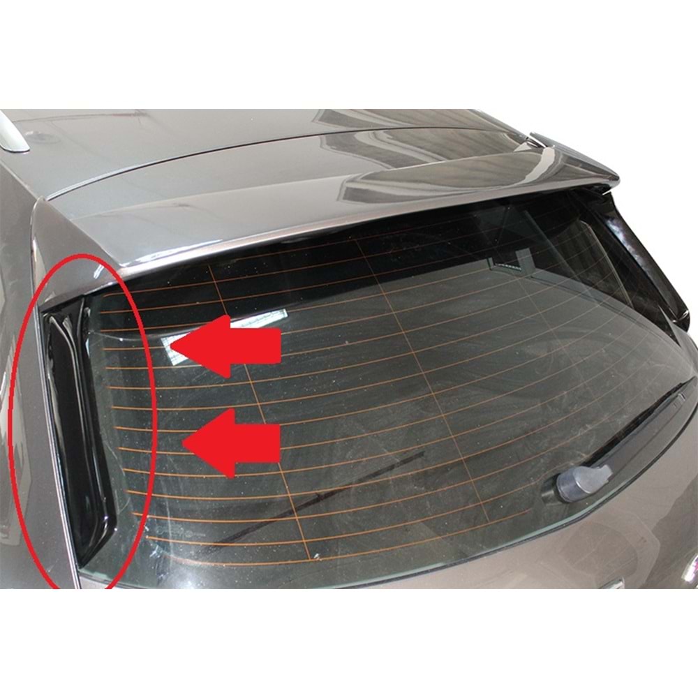 Leon Mk3 SW Rear Spoiler Side Flaps FR Primer Painted Fiberglass / 2012-2020