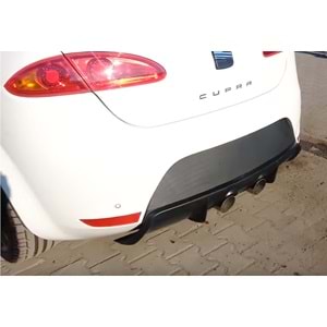 Leon Mk2 FL Cupra Bumper Diffuser Primer Painted Fiberglass / 2009-2012 (Middle Twin Output)