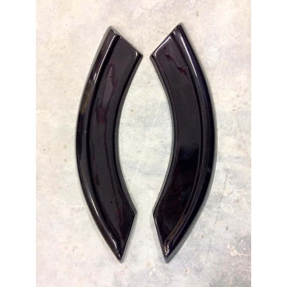 Leon Mk3 FR Aero Rear Flaps Piano Black Vacuum Plastic / 2012-2020