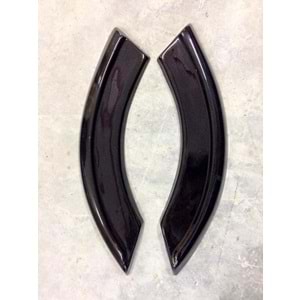 Leon Mk3 FR Aero Rear Flaps Piano Black Vacuum Plastic / 2012-2020