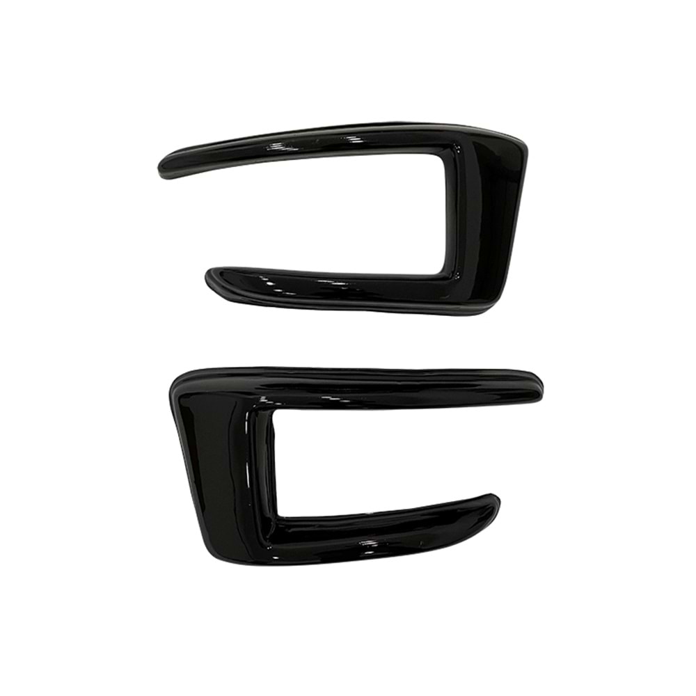 Leon Mk3 FL RC Style Rear Bumper Brows Piano Black Vacuum Plastic / 2017-2020