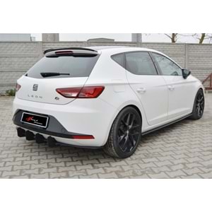 Leon Mk3 Max Rear Cupra/FR Cap Spoiler Piano Black Vacuum Plastic / 2012-2020