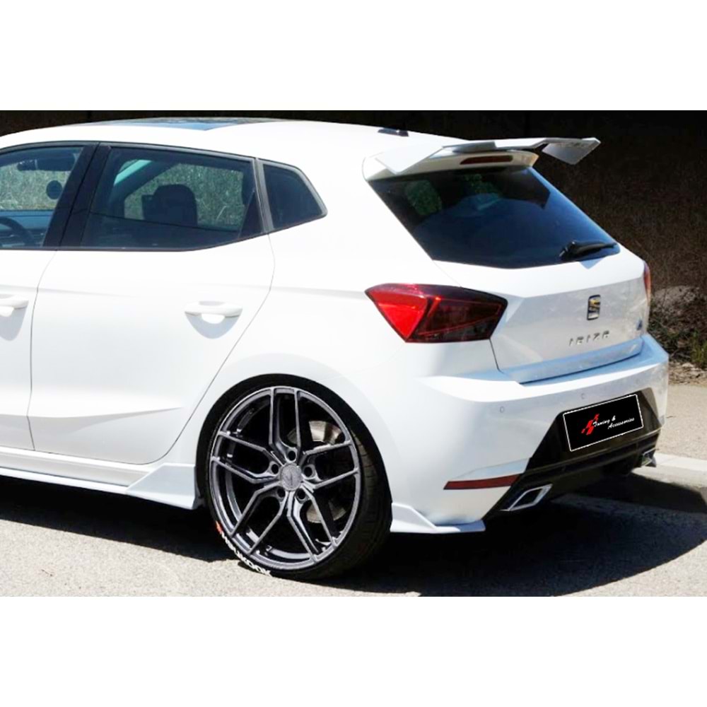ibiza Mk5 Lenz Rear Bumper Flaps Piano Black Vacuum Plastic / 2017 - up