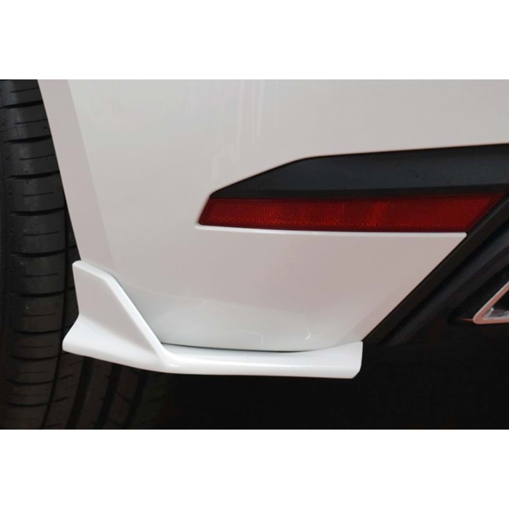 ibiza Mk5 Lenz Rear Bumper Flaps Piano Black Vacuum Plastic / 2017 - up