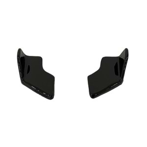ibiza Mk5 Lenz Rear Bumper Flaps Piano Black Vacuum Plastic / 2017 - up