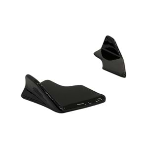 ibiza Mk5 Lenz Rear Bumper Flaps Piano Black Vacuum Plastic / 2017 - up
