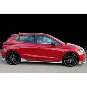 ibiza Mk5 Lenz Side Skirts Piano Black Vacuum Plastic / 2017 - up