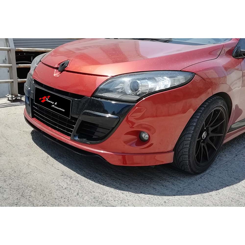 Megane 3 Sport Style Front Lip Raw Vacuum Plastic / 2008-2016