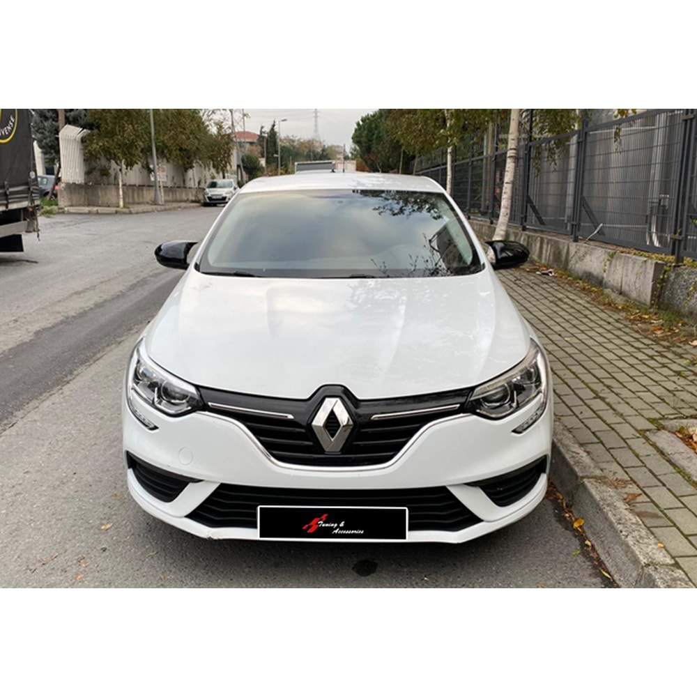 Megane 4 Batman Mirror Cover Piano Black / 2016 ve Sonrası
