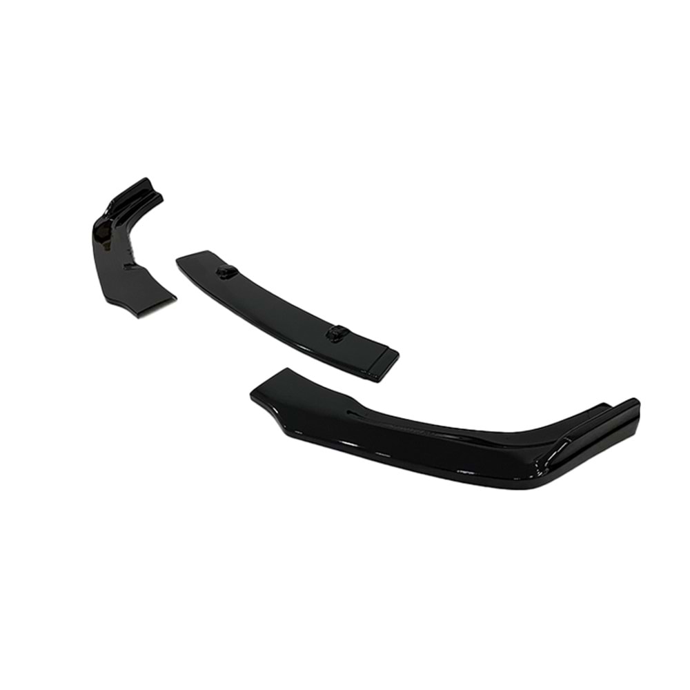 Octavia Mk3 Front Lip 3 Pieces Piano Black ABS 2013-2020