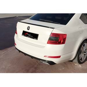 Octavia Mk3 Sedan Rear Trunk Spoiler Primer Painted Fiberglass / 2013-2020