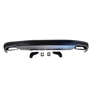 A6 C7 New Style Sline Diffuser Gray + Matte Black ABS / 2011-2015 + (Right Left Exhaust) (Standart Bmp)