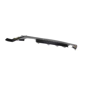 Polo Mk6 GTI Style Rear Diffuser + Exhaust Tips Piano Black ABS / 2018 - up