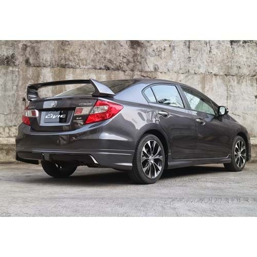 Civic FB7 Mugen RR Trunk Spoiler Raw Plastic ABS / 2012-2016 (3 Piece)