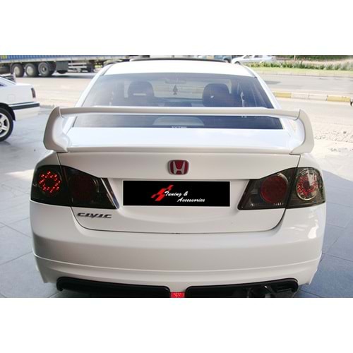 Civic FD6 Mugen RR Rear Trunk Spoiler Raw ABS / 2006-2011 (4 Pieces)