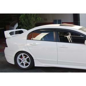 Civic FD6 Mugen RR Rear Trunk Spoiler Raw ABS / 2006-2011 (4 Pieces)