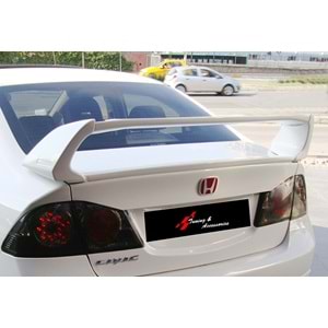 Civic FD6 Mugen RR Rear Trunk Spoiler Raw ABS / 2006-2011 (4 Pieces)