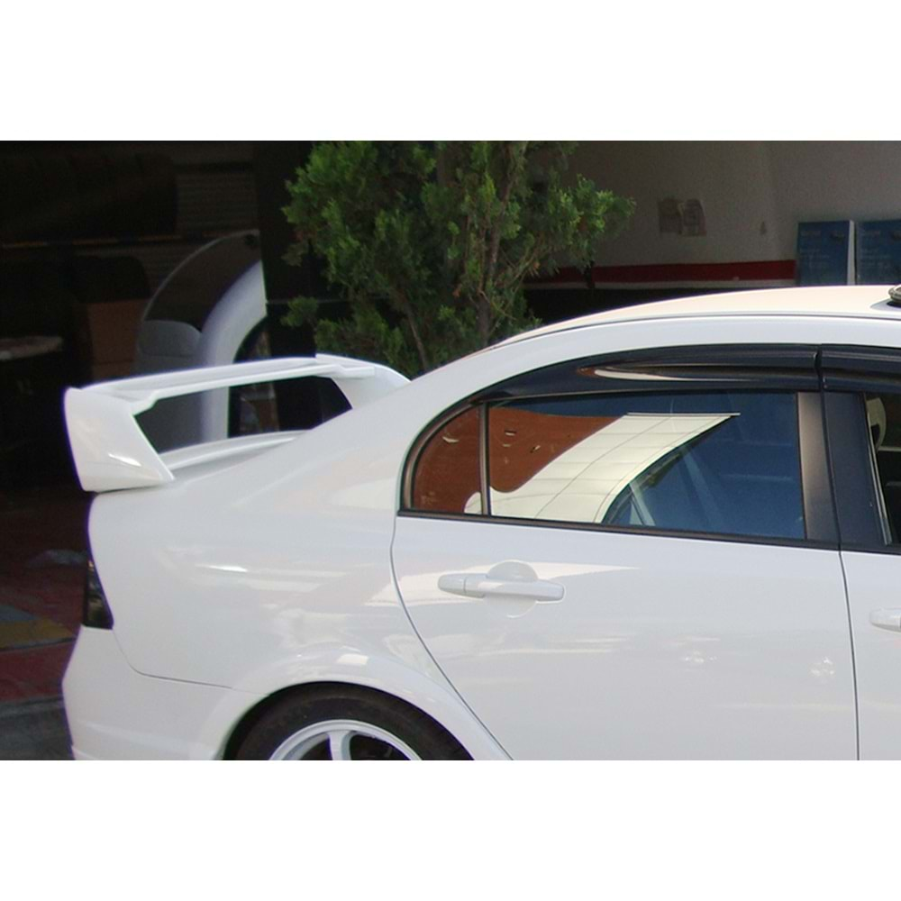 Civic FD6 Mugen RR 4 Pieces Rear Trunk Spoiler Raw ABS / 2006-2011