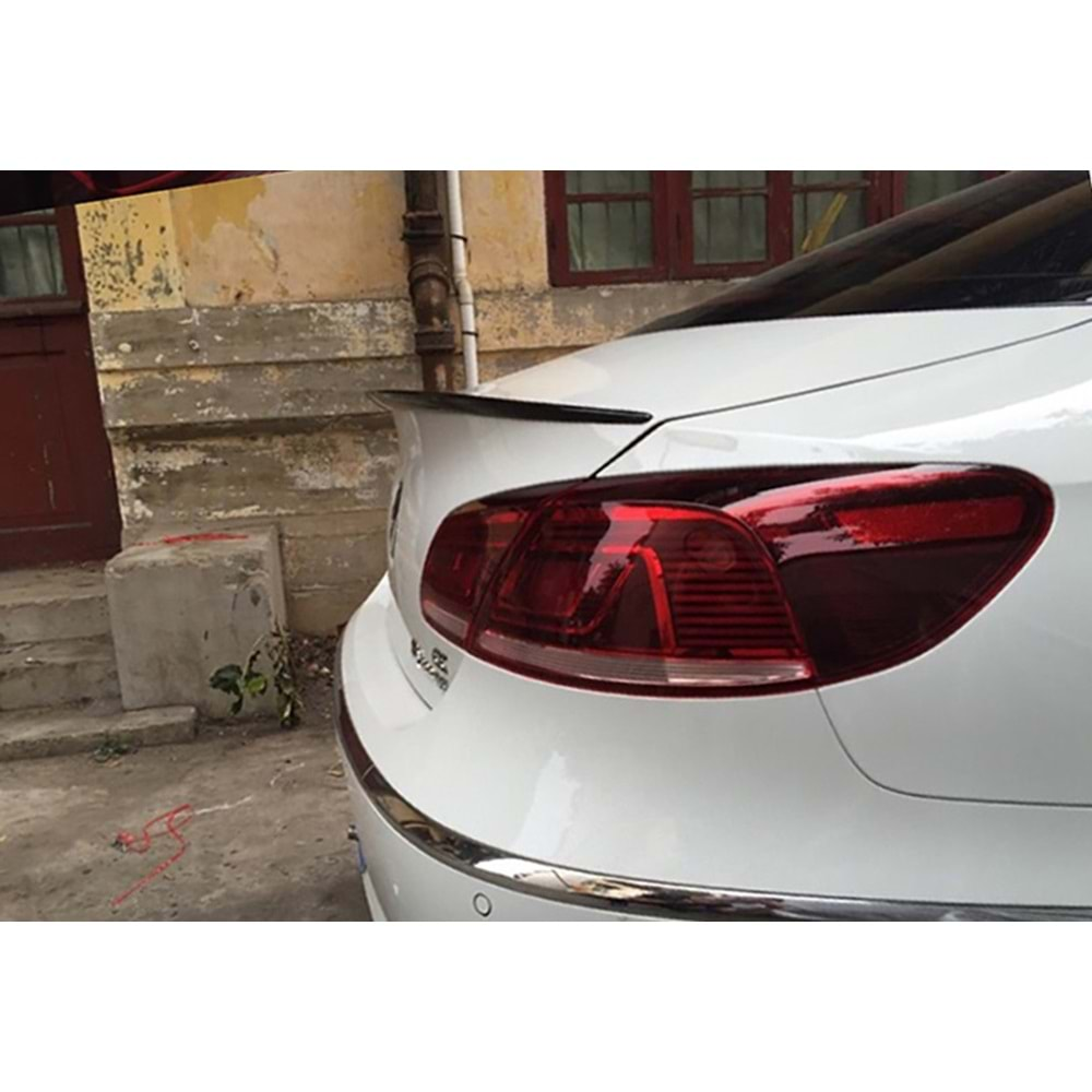 Passat CC Trunk Spoiler Spoiler Piano Black ABS / 2012-2017