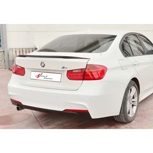 F30 M Technic Diffuser Left Single Output Matt Black ABS / 2012-2018
