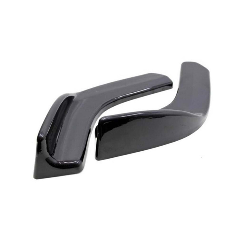 Universal Race Front Flaps Piano Black Vacuum Plastic