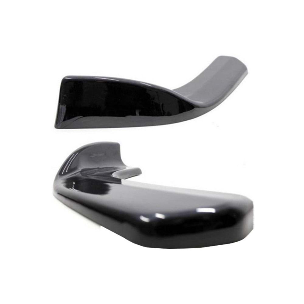 Universal Race Front Flaps Piano Black Vacuum Plastic