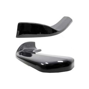 Universal Race Front Flaps Piano Black Vacuum Plastic