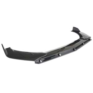 Universal Brabus Style Front Lip Piano Black ABS / 3 Pieces (V3 Model)