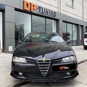 Universal Brabus Style Front Lip Piano Black ABS / 3 Pieces (V3 Model)