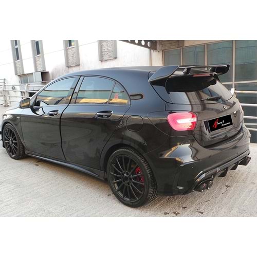 W176 A45 Rear Spoiler AMG Style Primer Painted Fiberglass / 2012-2018