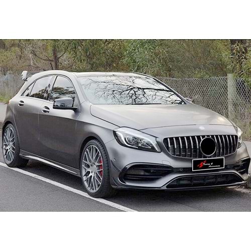 W176 FL GTR Front Grille ABS / 2015-2018 (Chrome Line + Piano Black)