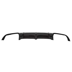 W204 AMG Rear Diffuser Piano Black Left + Right Outputs Vacuum Plastic / 2007-2011