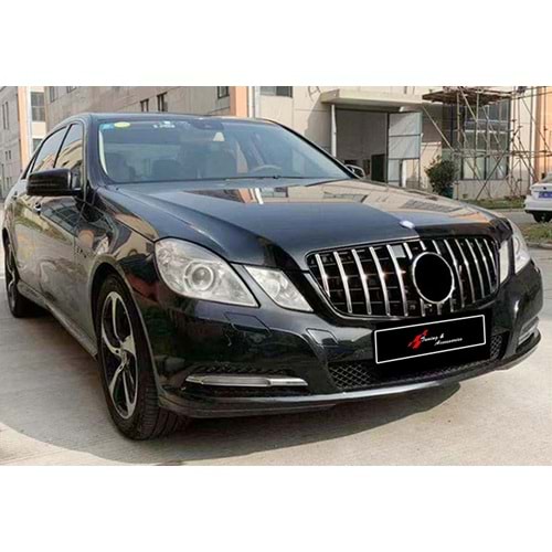 W212 E Series GTR Front Grille ABS / 2009-2012 (Chrome + Piano Black)