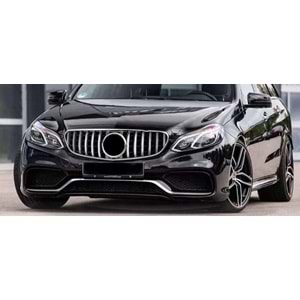 W212 FL GTR Front Grille ABS / 2013-2016 (Chrome Line + Piano Black)