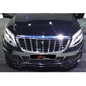 W222 Maybach GTR Front Grille ABS / 2013-up (Chrome Line + Piano Black)