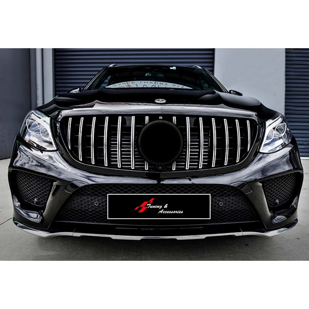 C292 Coupe GTR Front Grille ABS / 2015-2019 (Chrome Line + Piano Black)