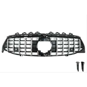 CLA C118 GTR Front Grille With Camera Slot ABS / 2018-up (Chrome Line + Piano Blac)