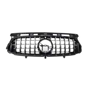 H247 GLA GTR Front Grille ABS / 2020-up (Chrome Line + Piano Black)